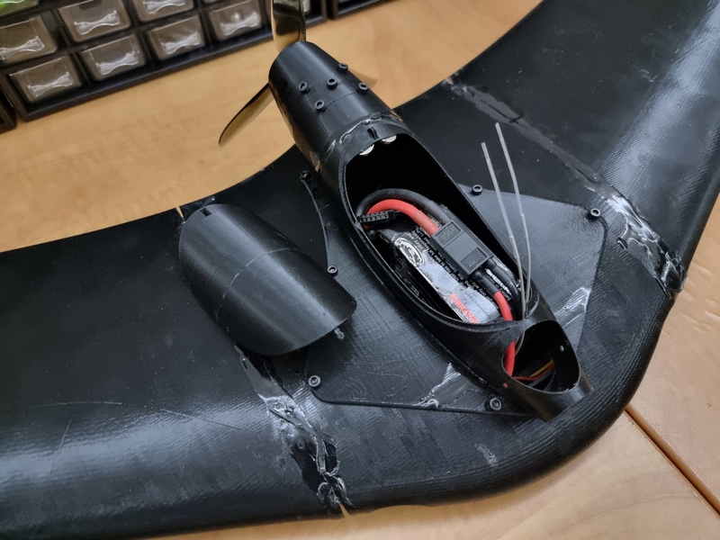 completed internals of the wing