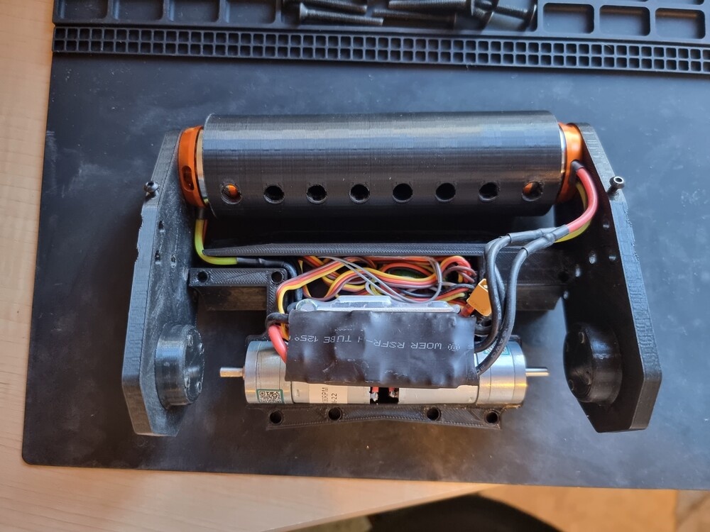 fitting everything into the black chassis