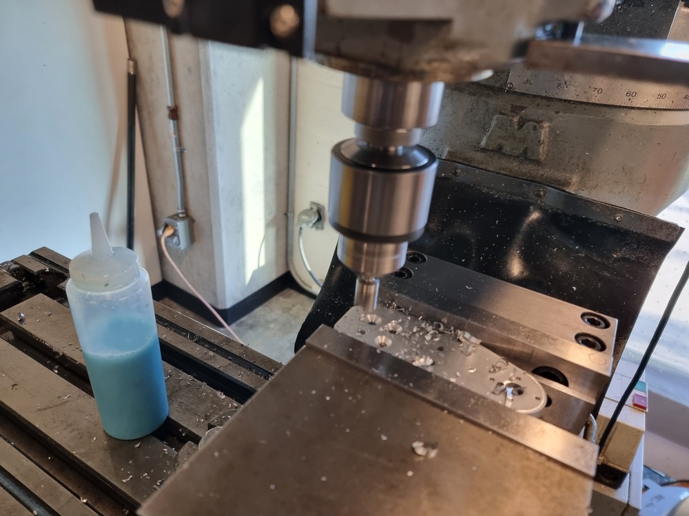 countersinking the first holes