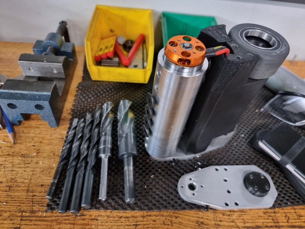 installing the weapon on the robot