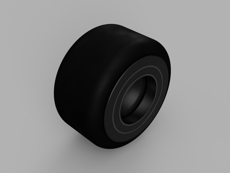 render of second version wheel assembly