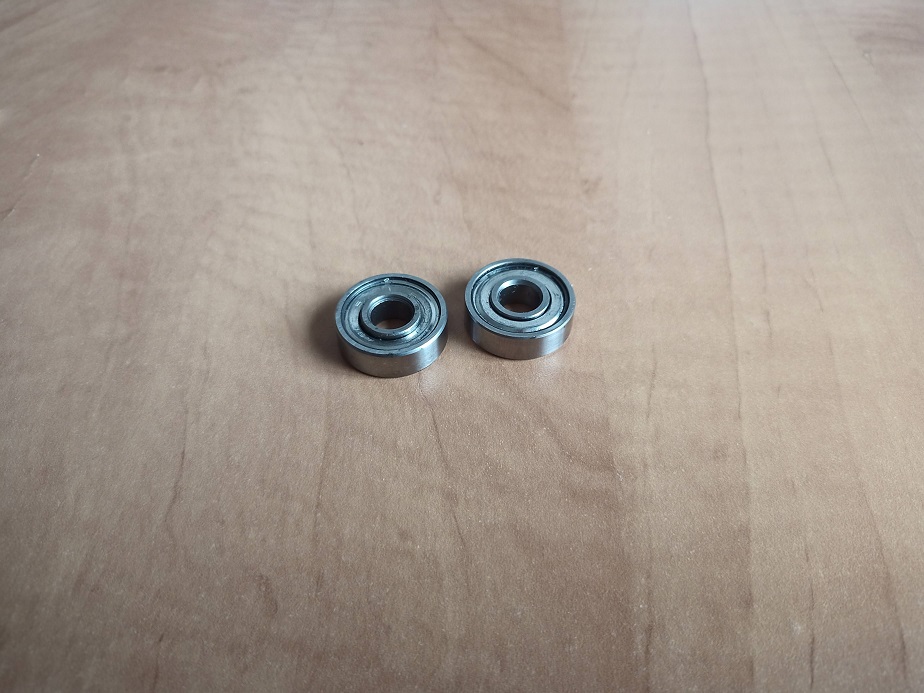 two bearings on a table