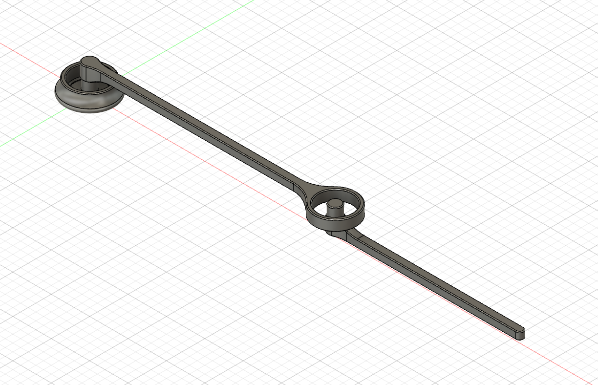 3D design of my double pendulum