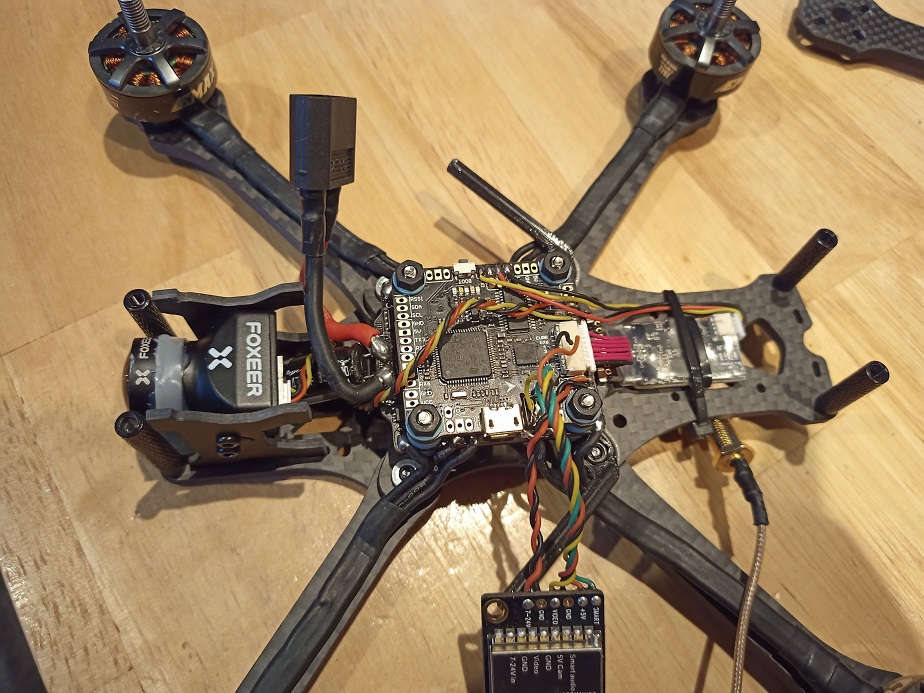 electronics inside new frame