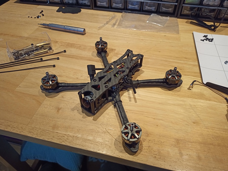 close-up of drone in new frame