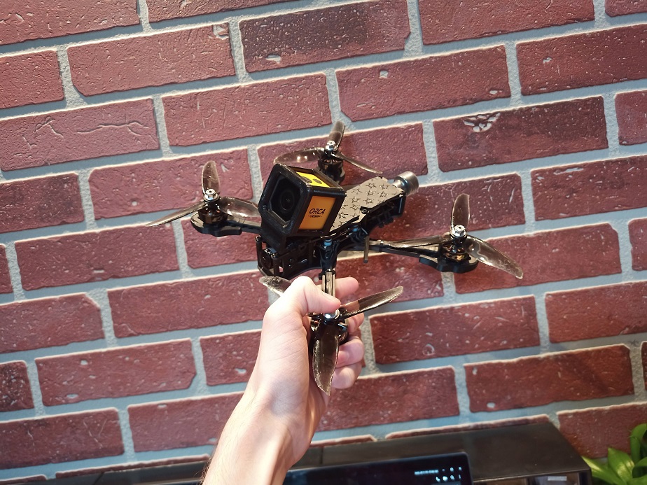 drone in new frame with caddx orca