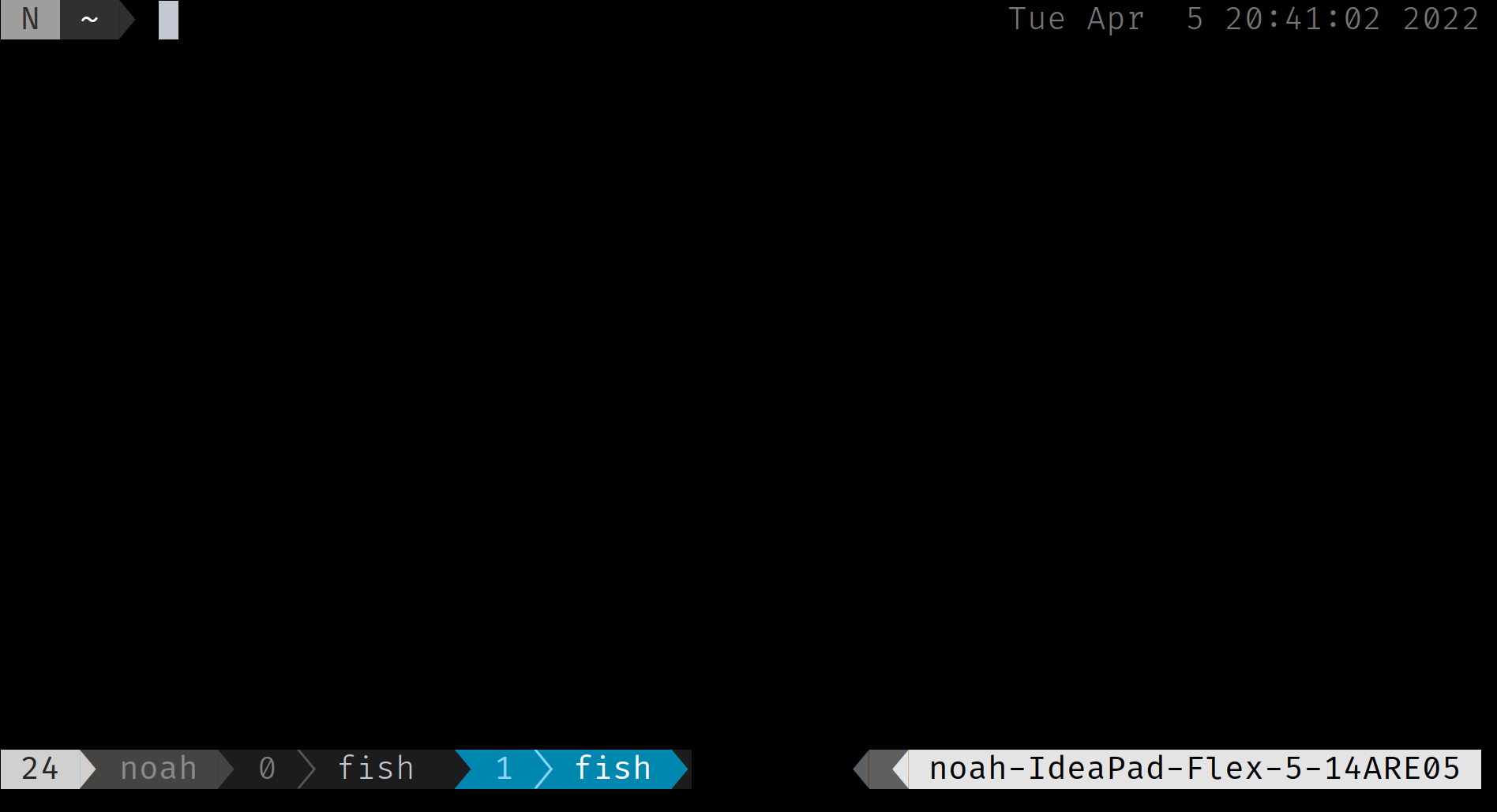 shell with powerline-style prompt