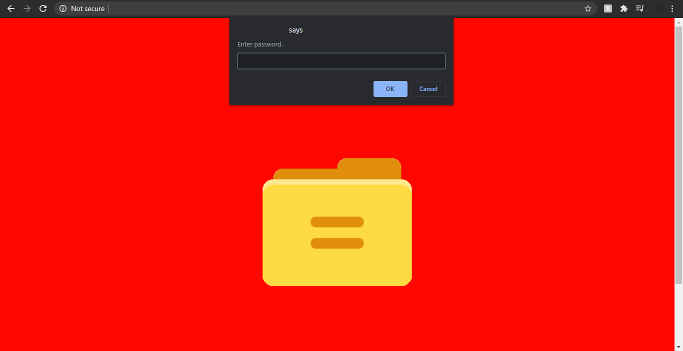 screenshot of an input prompt