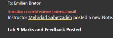 professor name underlined in orange