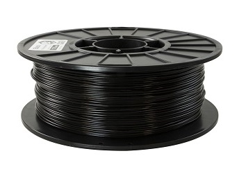 roll of black pla filament